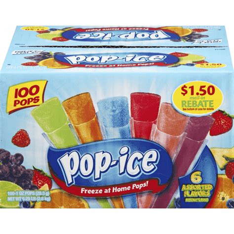 Pop-Ice Freeze at Home Pops - 100 CT | Tony's