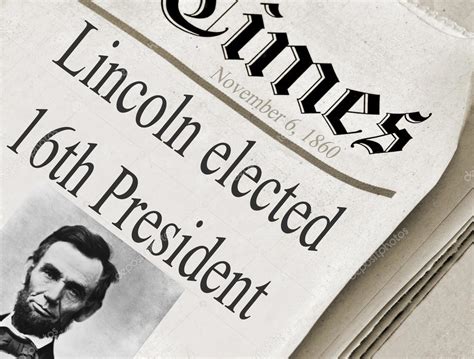 Abraham Lincoln was elected the 16th President of the United States — Stock Photo ...