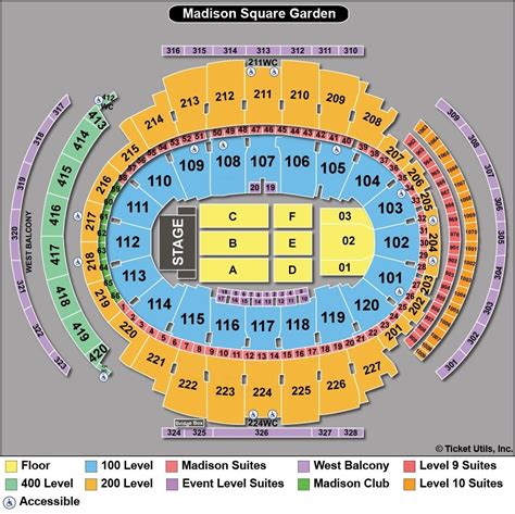 Billy Joel Madison Square Garden Seating Chart