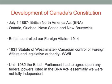 PPT - Canada’s Constitution PowerPoint Presentation, free download - ID:1937516