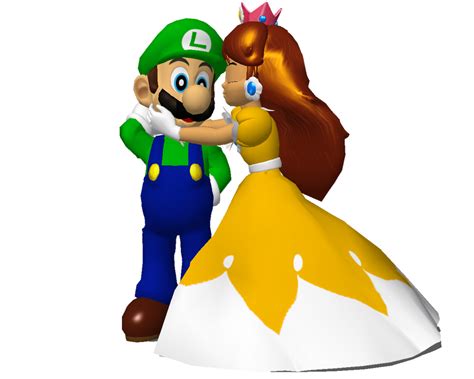 Princess Daisy And Luigi Kissing