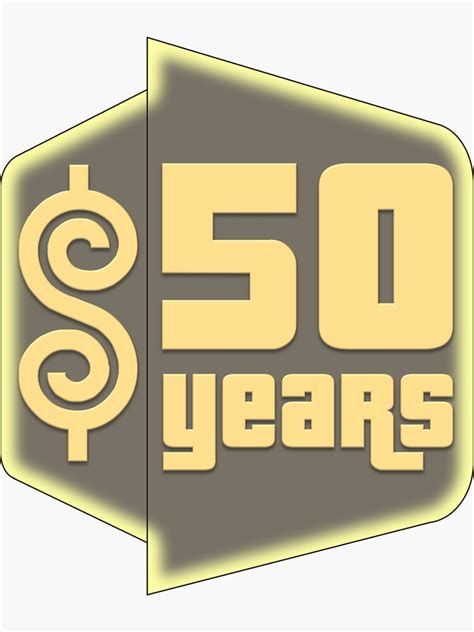 "The Price Is Right 50th Anniversary" Sticker for Sale by fiandheg ...