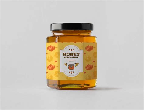 Free Honey Jar Mockup (PSD)