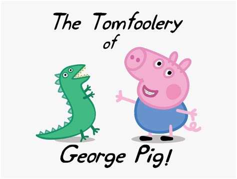 Peppa Pig Fanon Wiki - George Pig With Dinosaur, HD Png Download ...