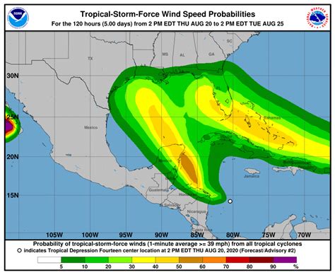 Tropical-Storm-Force Wind Speed Probabilities for the Gulf of Mexico ...