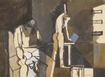 Grey interior with figures (II) | Modern British & Irish Art Day Auction | 2023 | Sotheby's