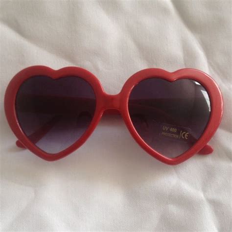 Red Heart Shaped Sunglasses | Cute and Stylish Eyewear