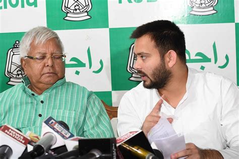 RJD leader Tejashwi Yadav meets Lalu Yadav, extends birthday greetings ...