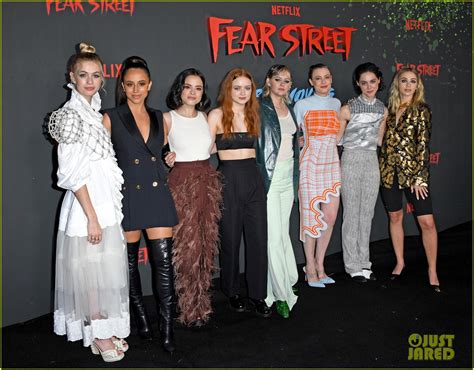 Full Sized Photo of sadie sink kiana madeira olivia scott welch premiere new movie fear street ...