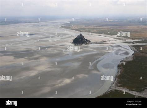 Aerial view of the Mont Saint Michel bay Stock Photo - Alamy