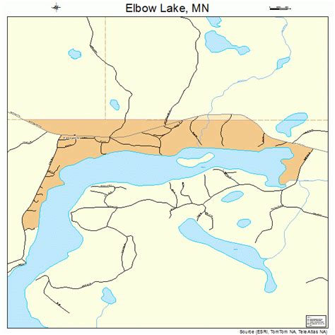 Elbow Lake Minnesota Street Map 2718440
