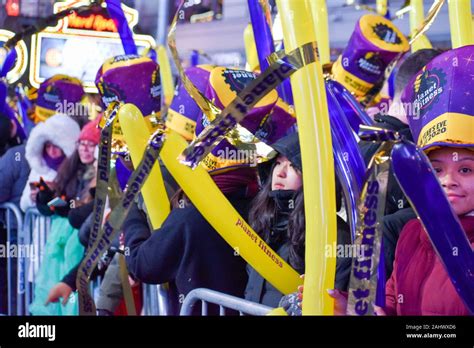 Millions of participants gather at Times Square in New York City to ...