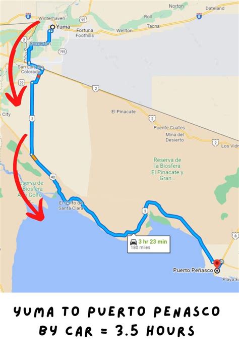 Puerto Penasco Map & Directions - 52 Perfect Days