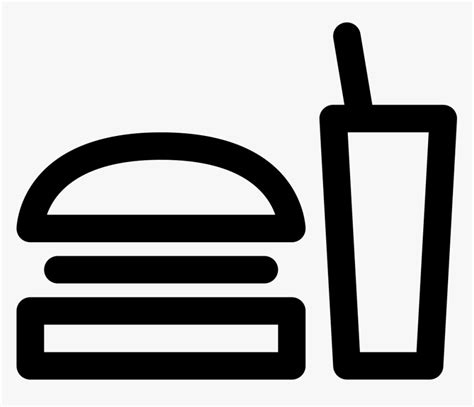 Black And White Food Icon Png - Food Black And White Icon, Transparent ...