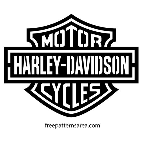 Printable Harley Davidson Logo Stencil - Printable Word Searches