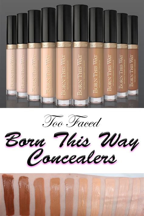 Too Faced Born This Way Concealer Swatches & Foundation Swatches