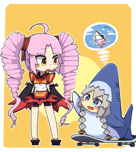 Safebooru - 2girls ahoge animal costume black sleeves blue eyes blush ...