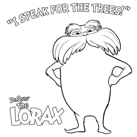 Lorax Coloring Page | Dr seuss coloring pages, The lorax, Dr seuss drawings