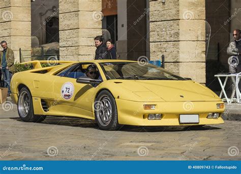 Lamborghini diablo yellow editorial stock photo. Image of 1930 - 40809743