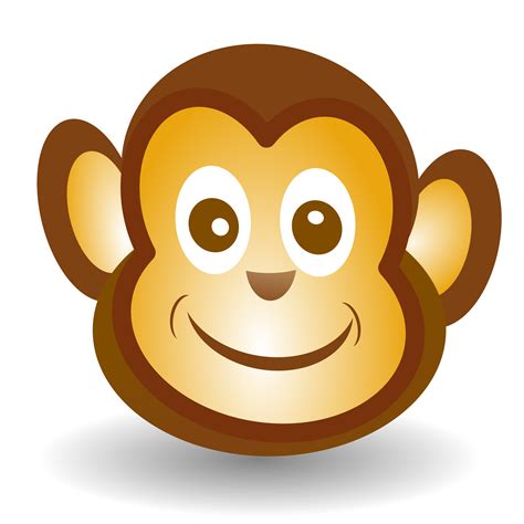 Clipart - Funny Monkey Face