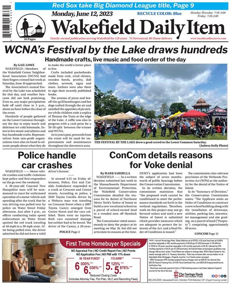 Wakefield Daily Item on Twitter: "Today's front page https ...