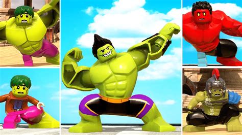 ALL HULK Transformations Animation in LEGO Marvel Super Heroes 2 - YouTube