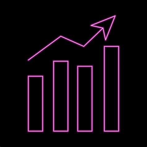 Premium Vector | Forex trading stock chart neon vector symbol for web ...