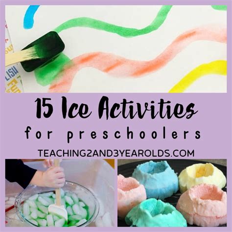 15 Fun Preschool Winter Activities that Involve Ice