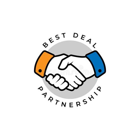 Handshake and Partnership Logo Design Template. Best Deal Logo Design Stock Vector ...