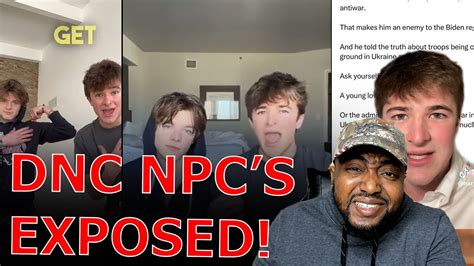 NPC Gen Z Soy Boy TikTokers PANIC & DELETE Video After Getting EXPOSED As Paid Democrat Party ...