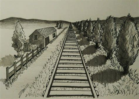 Railtrack one point | Railroad tracks, Railroad, Drawings