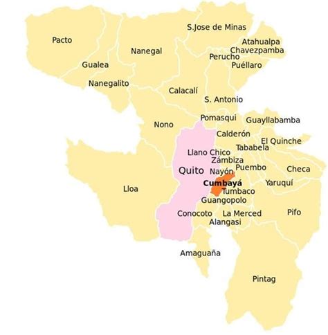 Mapa de Quito