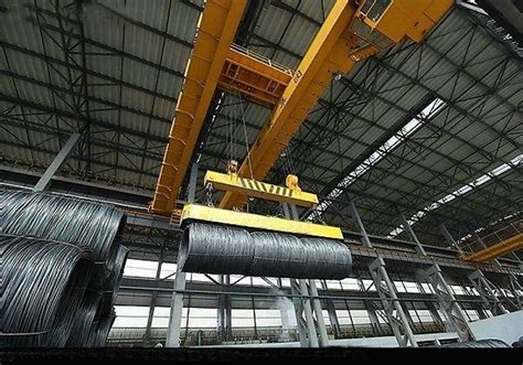 5T+5T ~25T+25T Magnet Lifting Overhead Crane with Magnet Carrier Beam Perpendicular to Main ...