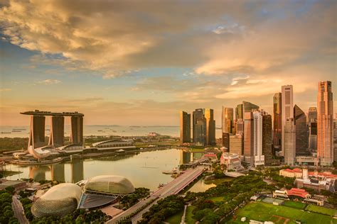 Singapore Skyline at Sunrise