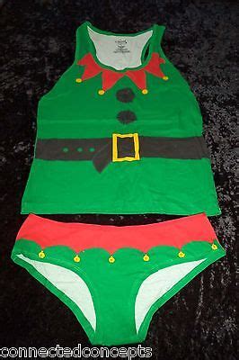 Secret Santa Elf Women's Camisole and Underwear Set (SIZE: XSmall - Large) NEW! | eBay