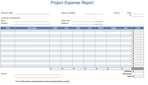 Sample The 7 Best Expense Report Templates For Microsoft Excel Independent Contractor Expense ...