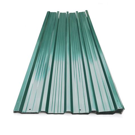 Living and Home Green Metal Corrugated Roofing Sheets | Wilko