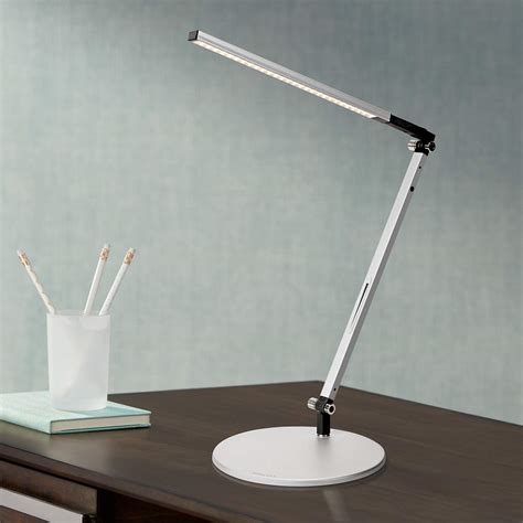 Gen 3 Solo Mini Warm LED Touch Dimmer Desk Lamp in Silver - #V6931 | Lamps Plus