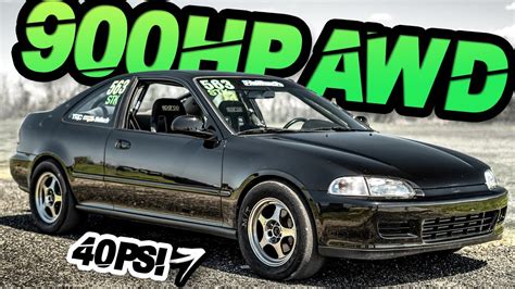 900HP AWD Civic "The Perfect EG Coupe" 40PSI Ride-along! (K-swapped in 2004 - BEFORE it was Cool ...