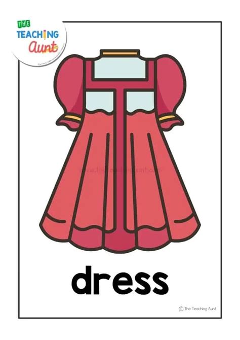 Clothing Flashcards - The Teaching Aunt