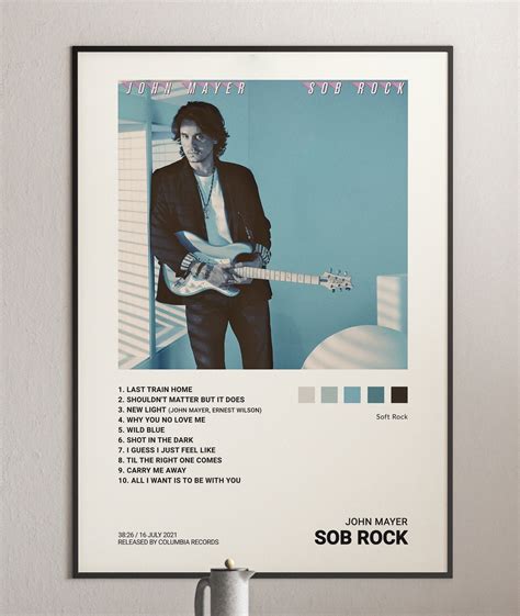 John Mayer - Sob Rock Album Cover Poster | Architeg Prints