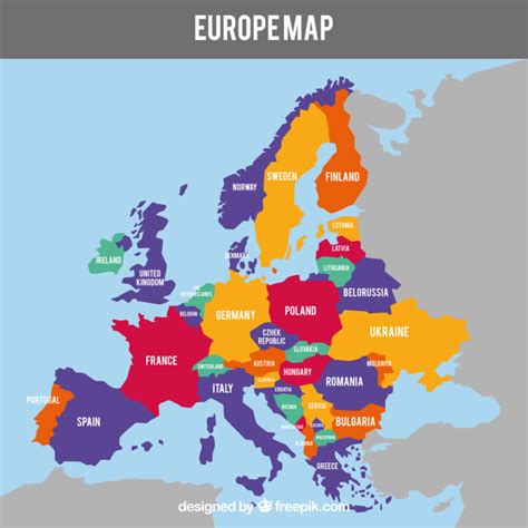 Europe Map Labeled, European Countries Map With Capitals