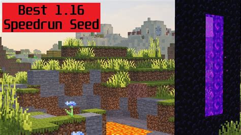 BEST Minecraft Speedrun Seed 1.16! - YouTube