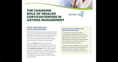 The Changing Role of Inhaled Corticosteroids in Asthma Management ...