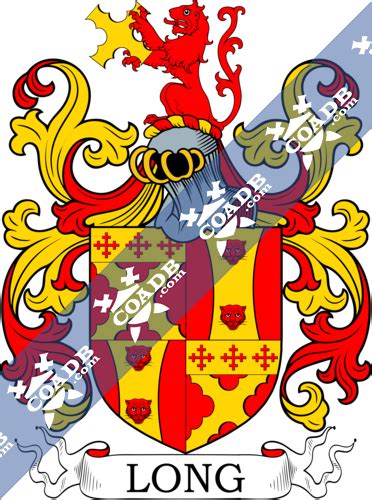 Long Family Crest, Coat of Arms and Name History