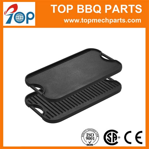 Rectangular Cast Iron Grill & Griddle Pan 20′′x10-1/2′′x3/4′′ - China Grill Griddle and Griddle ...