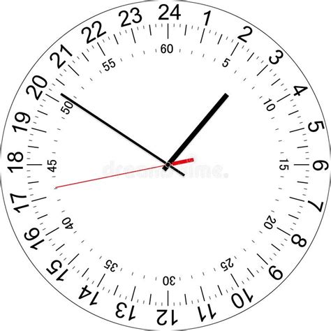 Printable 24 Hour Clock Face