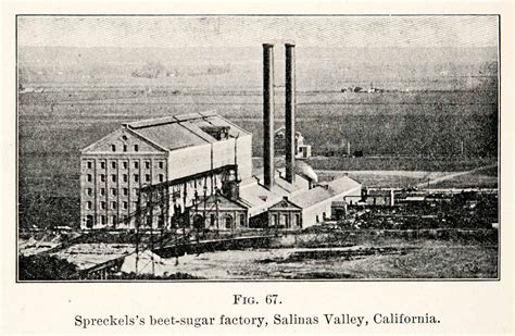 1908 Print Spreckels Beet Sugar Factory Salinas Valley California Claus Brawley | eBay