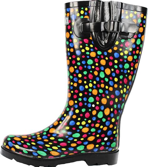 Tanleewa - Waterproof Rubber Women Rain Boots Anti-slip Insulated Rain ...