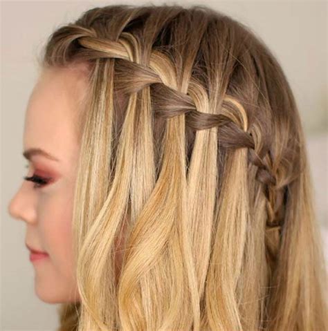 This Easy Waterfall Braid Tutorial Will Make You Popular All Over Pinterest - TopWomenMagazine